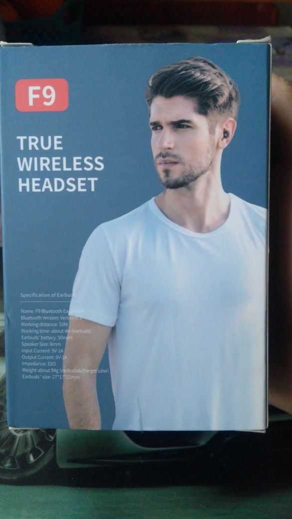 Блютуз наушники F9 True Wireless Headset