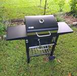 NOWY Grill Ogrodowy Węglowy Duży Solidny z Półkami i Termometrem