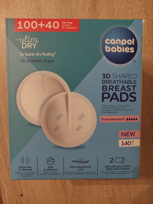 Wkładki laktacyjne 3D canpol babies 140 szt