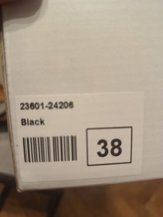 Czarne sandały na słupku Saway Samini rozmiar 38