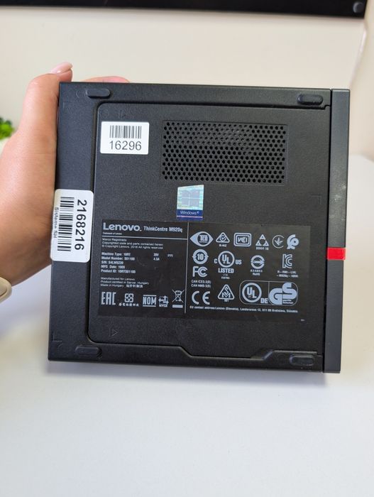 ПК Lenovo ThinkCentre M920q/i5-8400T/16GB/256M2/Міні-ПК/СИСТЕМНИК