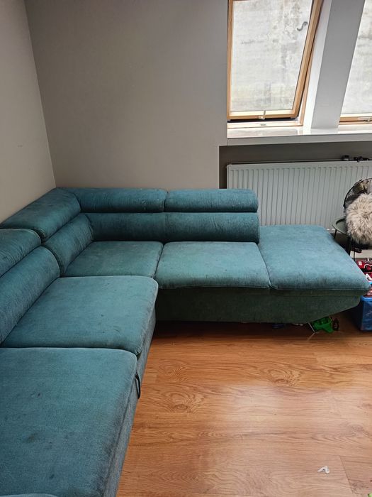 Narożnik rozkładany z funkcją spania