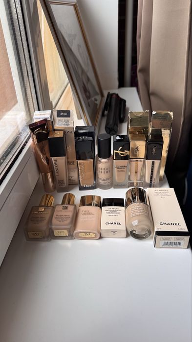 Тональний крем, тон estee lauder chanel bobbi brown ysl, clarins, dior