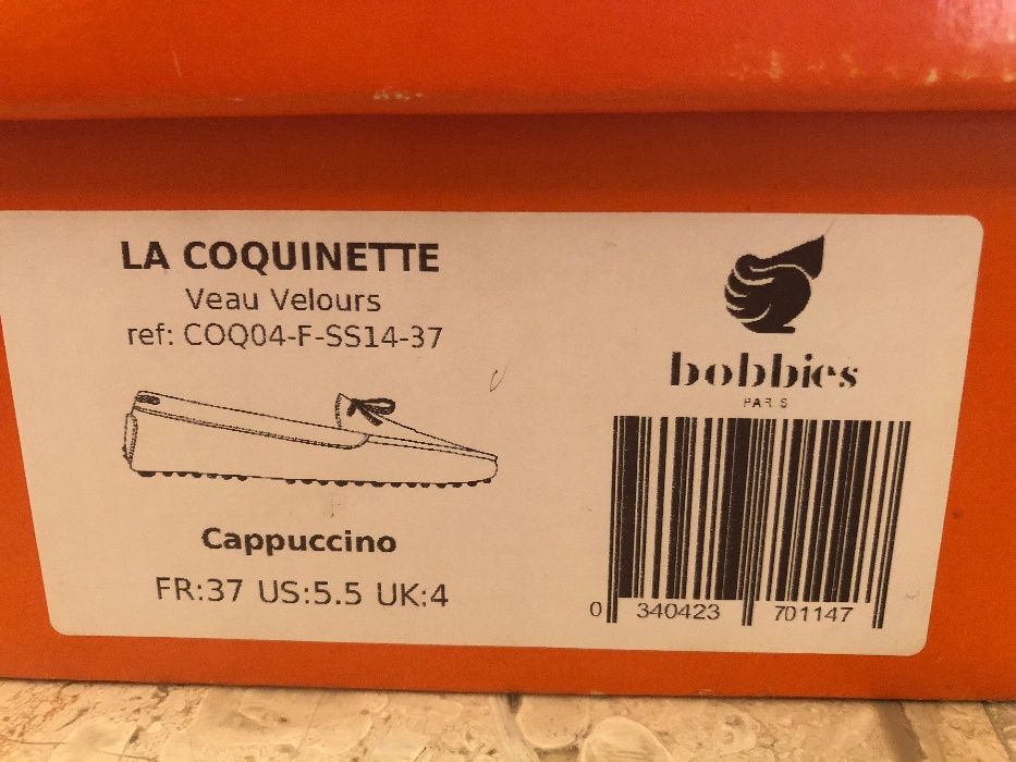 Мокасины Bobbies Paris р.36,5