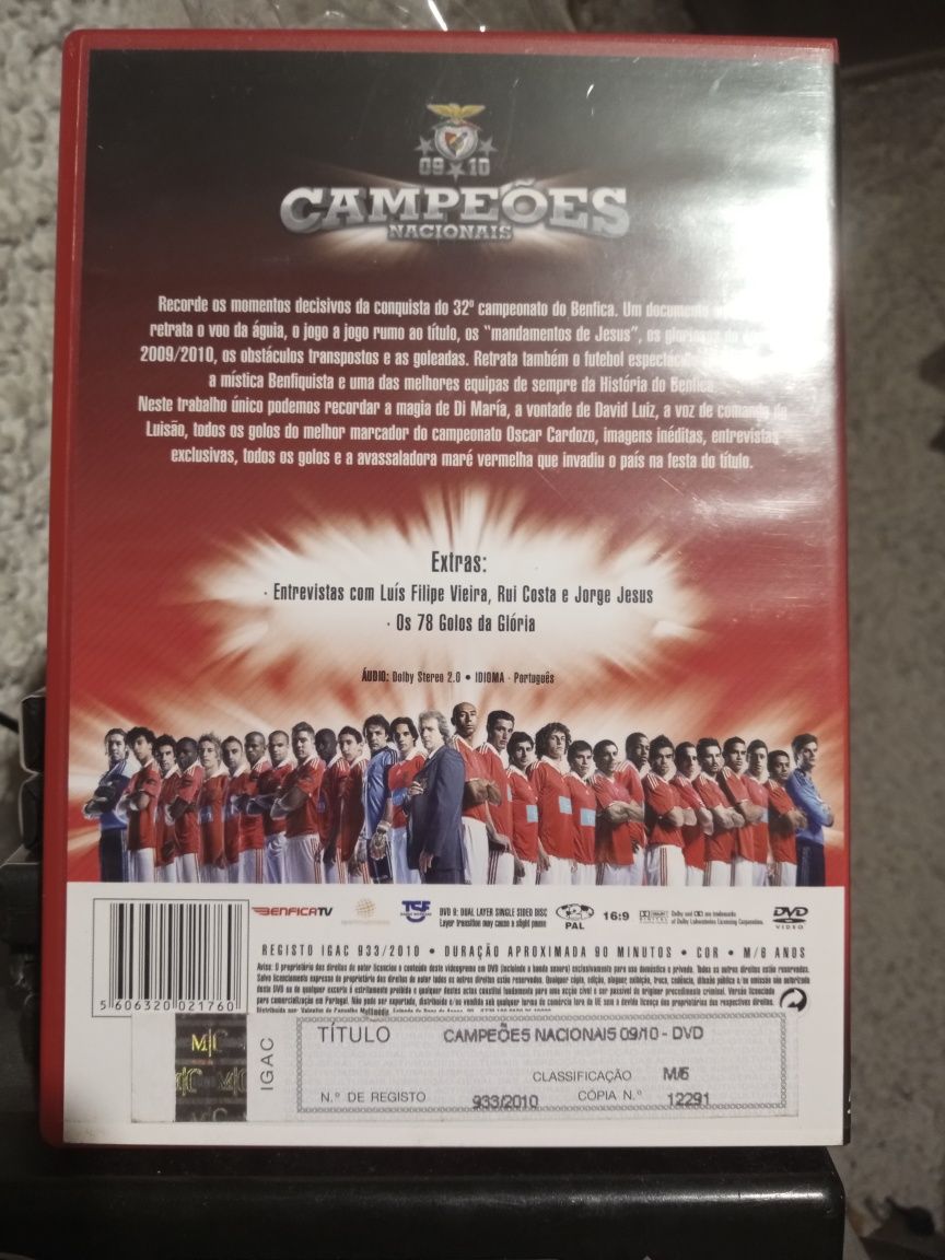 DVD SLB campeões nacionais