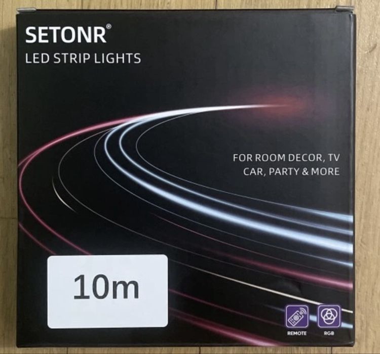 Taśma LED 10 m Bluetooth Pilot Samoprzylepna