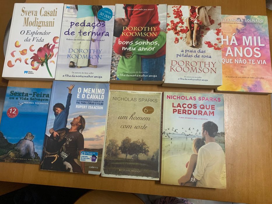 Livros usados em bom estado, Romances etc