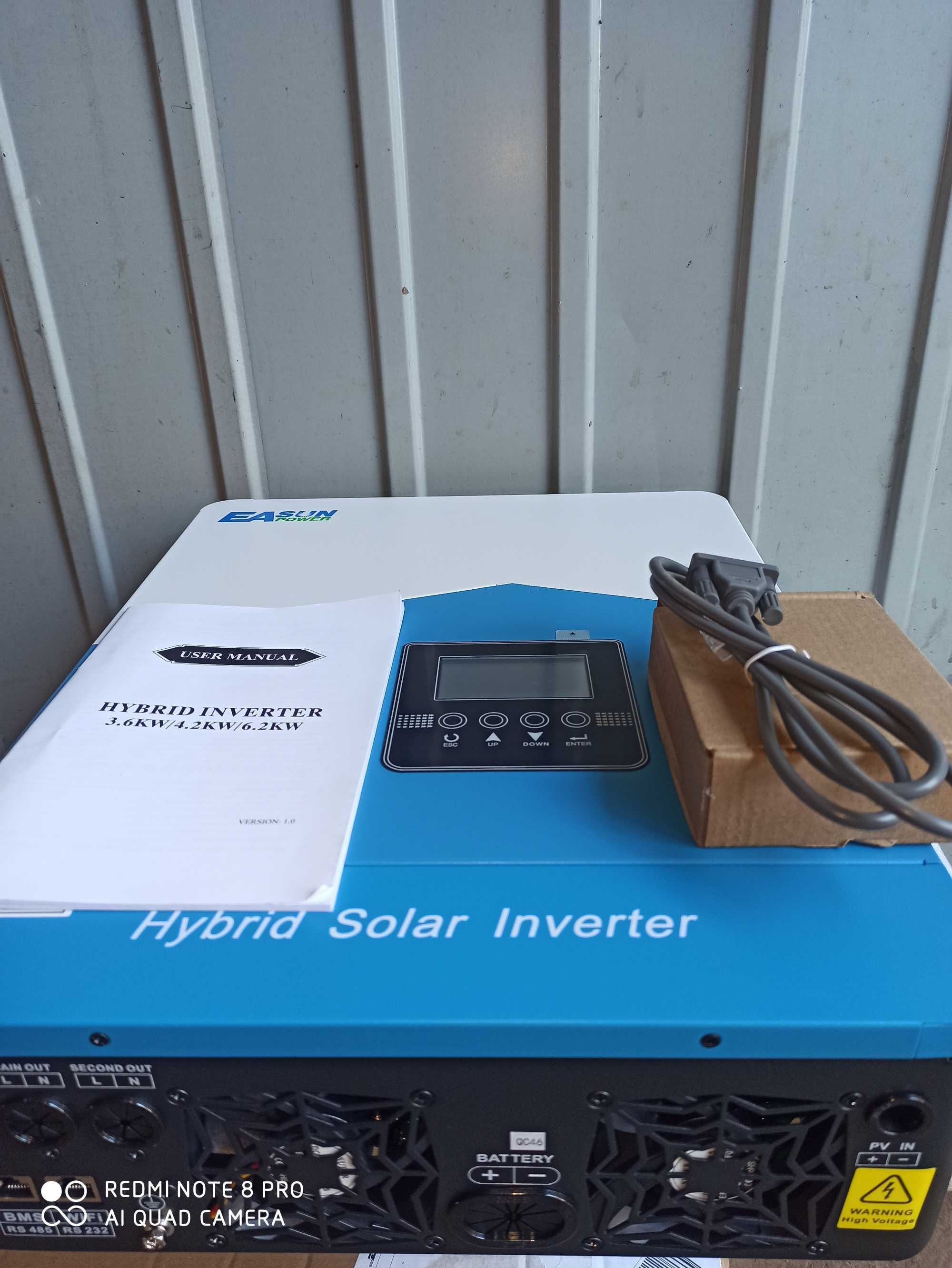 Inwerter WiFi SMH 6,2KW 48V 2 x 230V, pracuje bez Akumulatora