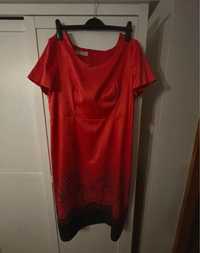 Czerwona sukienka rozmiar 48