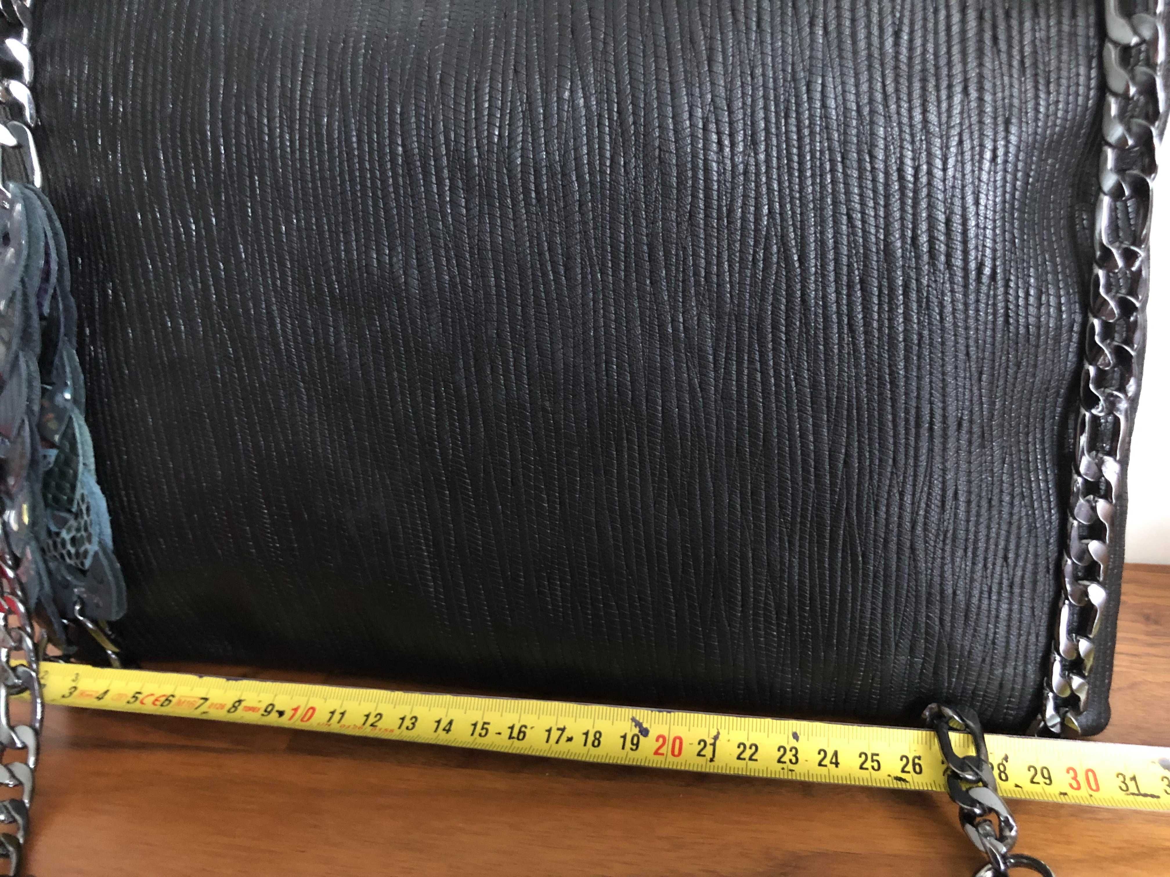 Wyjątkowa skórzana torebka firmy Etui Bags London unikat nowa