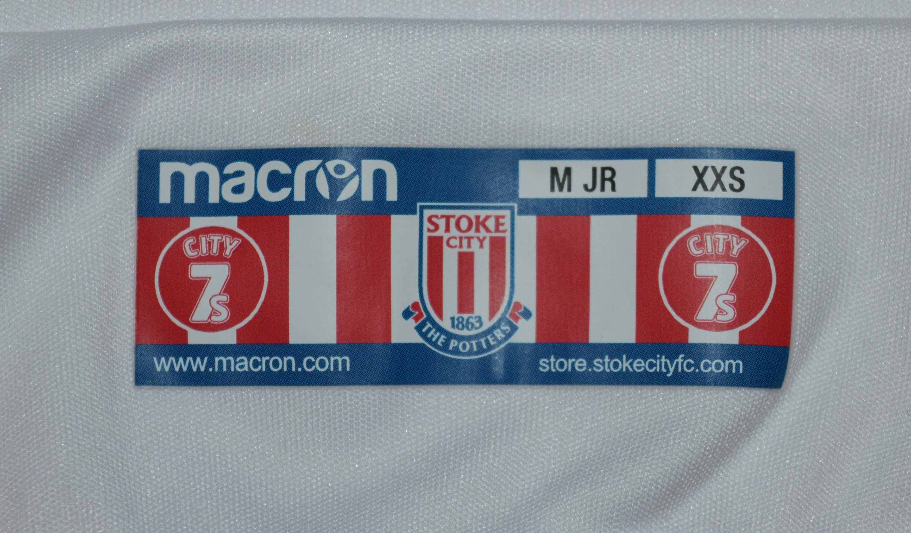 Macron _ koszulka Stoke City sezon 17/18 _ Jr.M _ XXS _ jak Nowa!