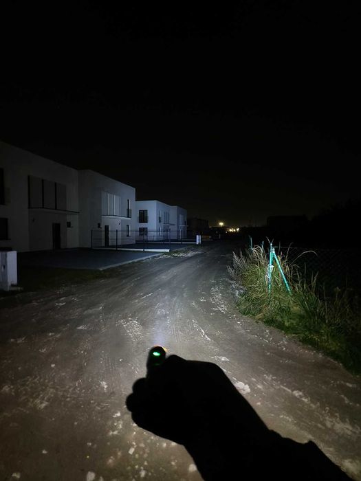 Cała z mosiądzu, kieszonkowa latarka, 1200LM, bogaty zestaw