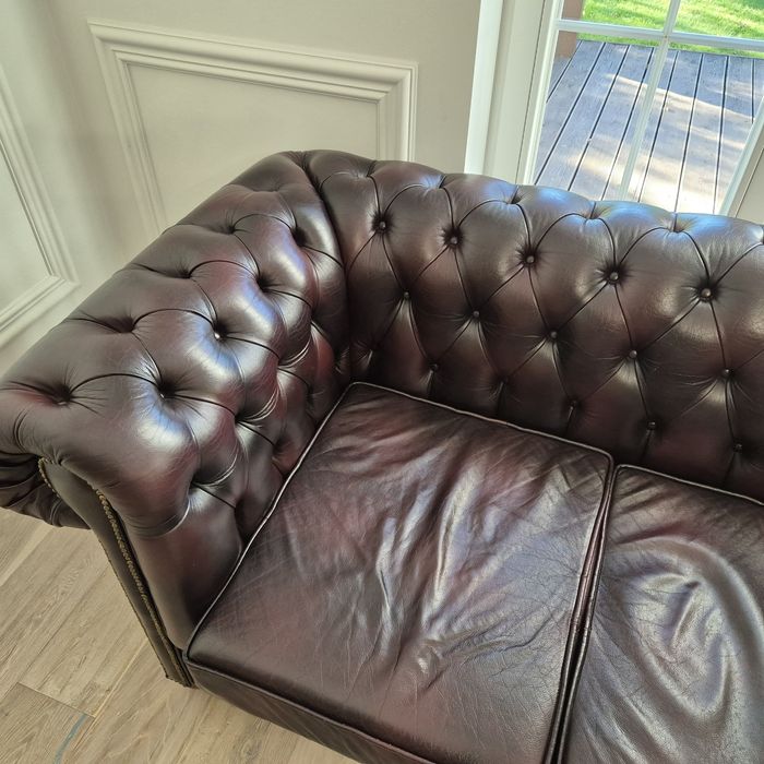 Sofa skórzana Chesterfield 3os