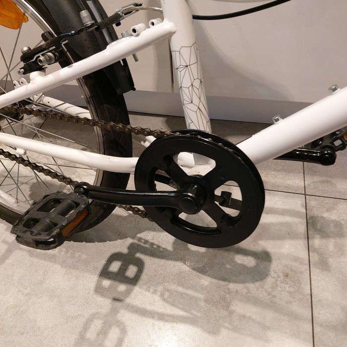 Rower Decathlon rower Riverside 20 calowy biały