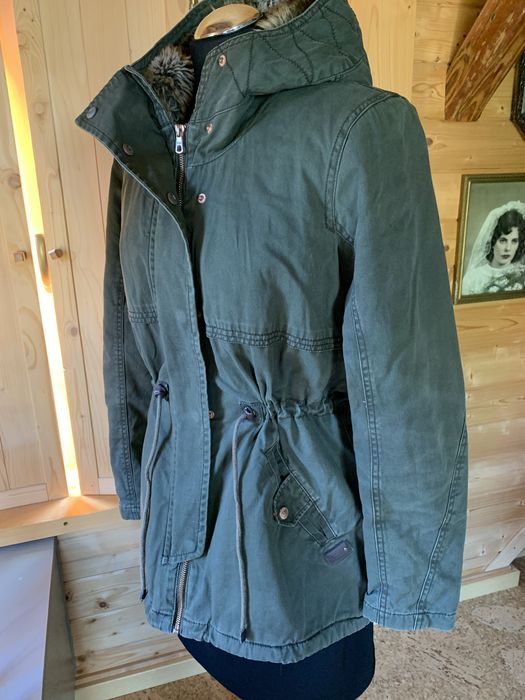 Kurtka zimowa parka futerko ONLY