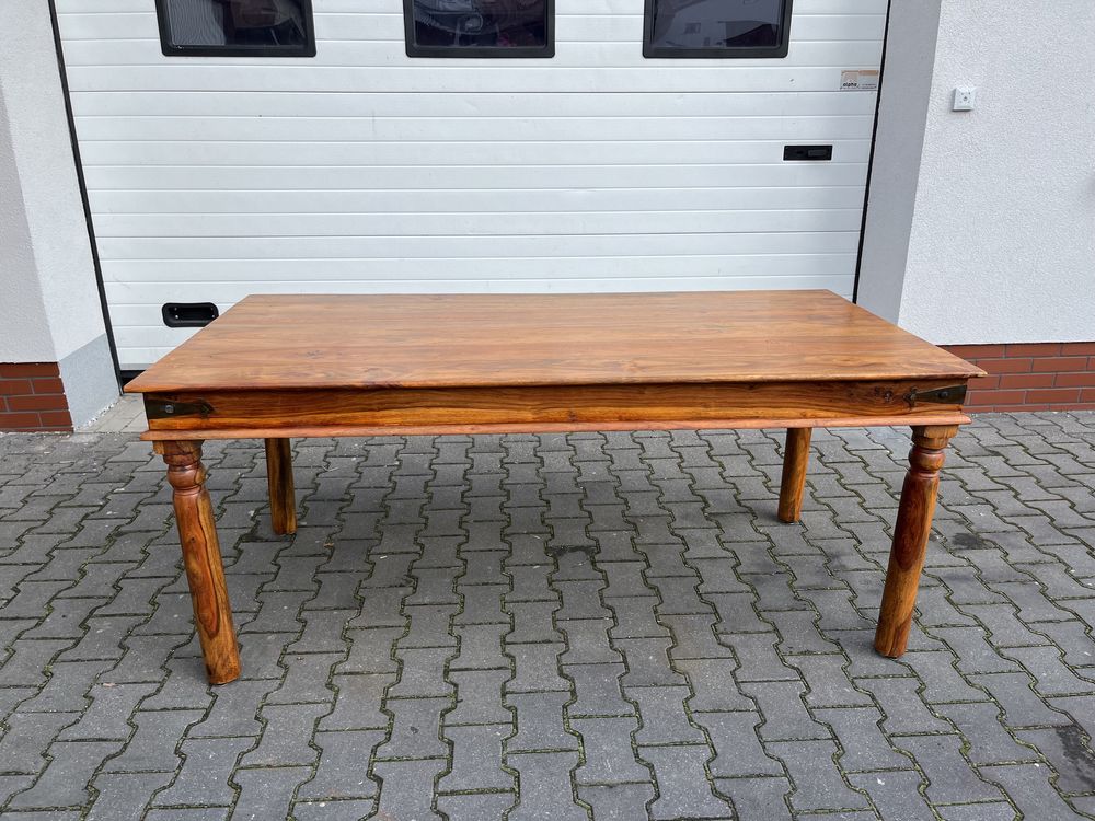 Stół z drewna egzotycznego 180 x90 cm
