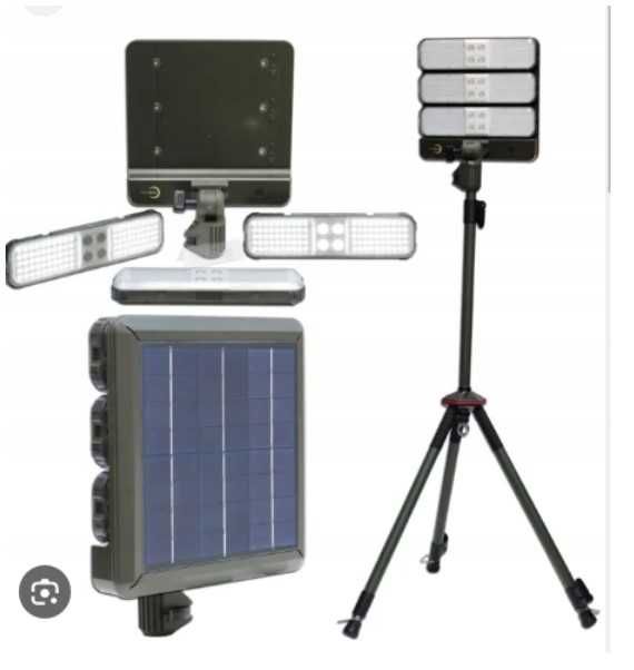 Solarny reflektor LIGHTZONE WK1077-G / lampa warsztatowa-budowlana