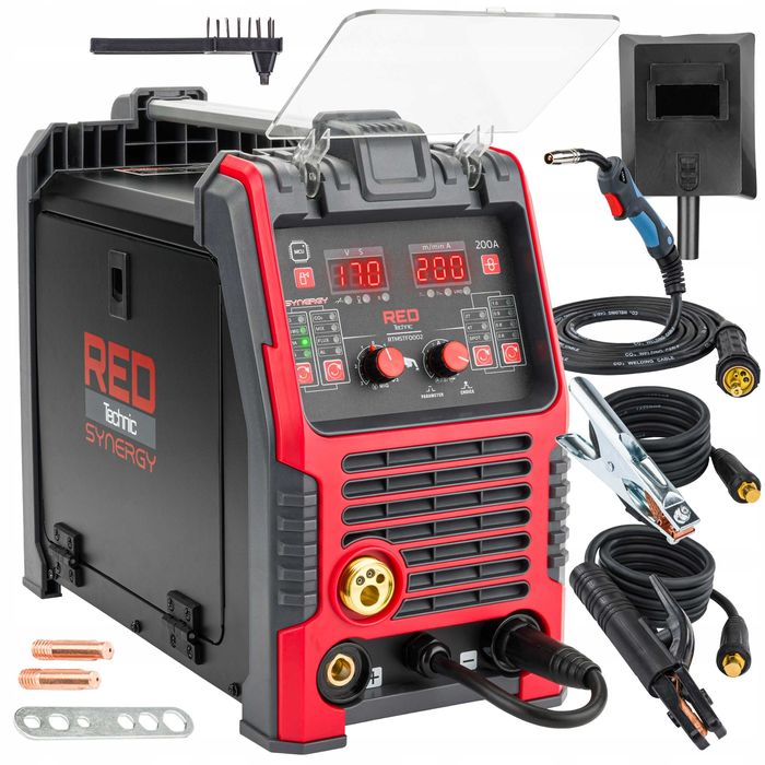 Spawarka inwerterowa inwertorowa migomat mig mag mma flux tig 200a