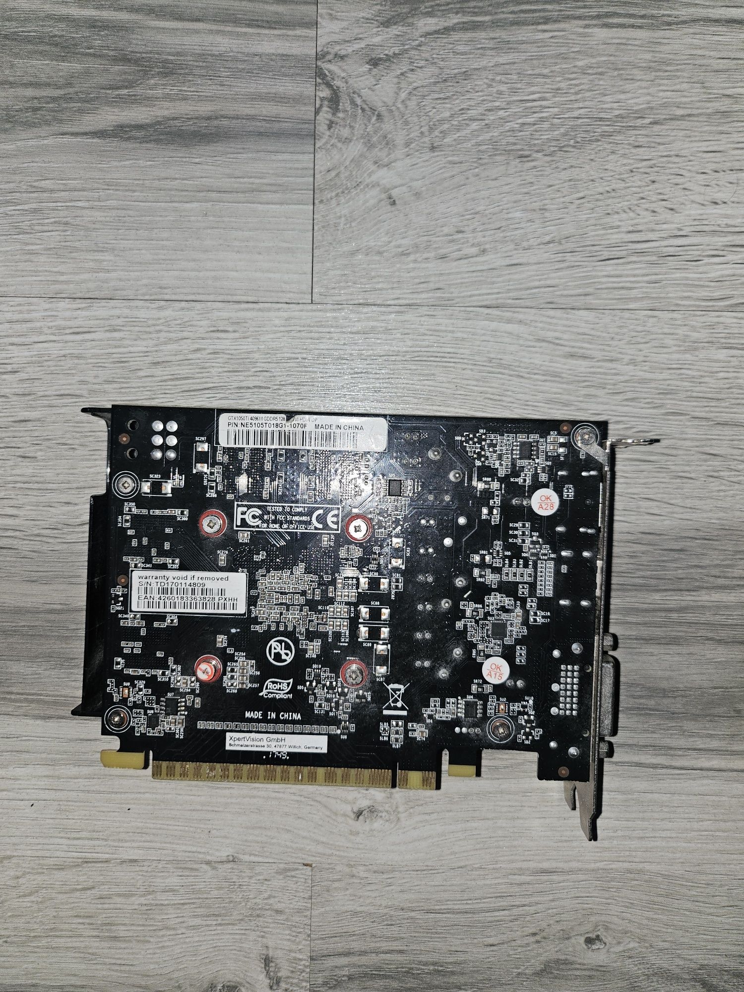 Gainward GTX 1050ti 4gb