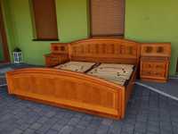 Łóżko sypialniane 200x200cm + stoliki nocne