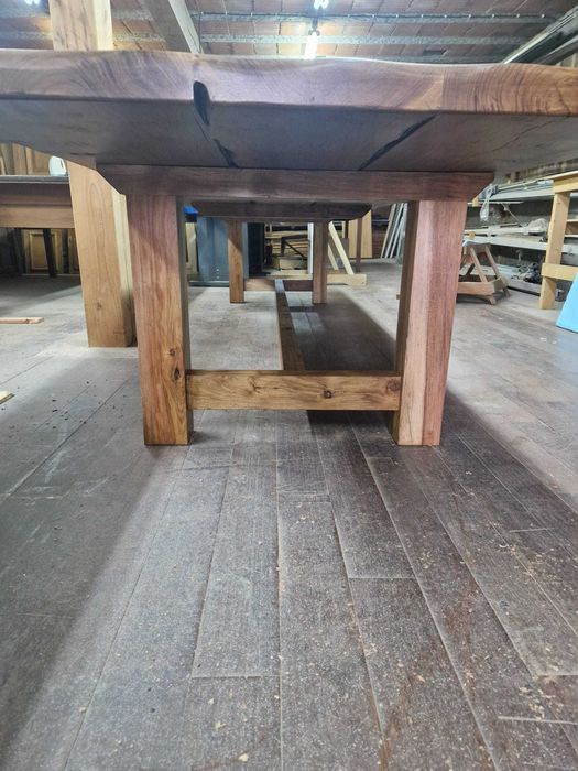 MESA RUSTICA EM MADEIRA MACIÇA DE ACÁCIA