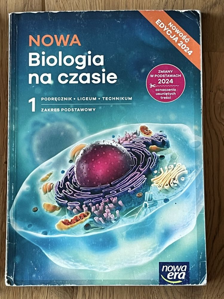 Zestaw 3 ksiażek biologia fizyka i chemia klasa 1