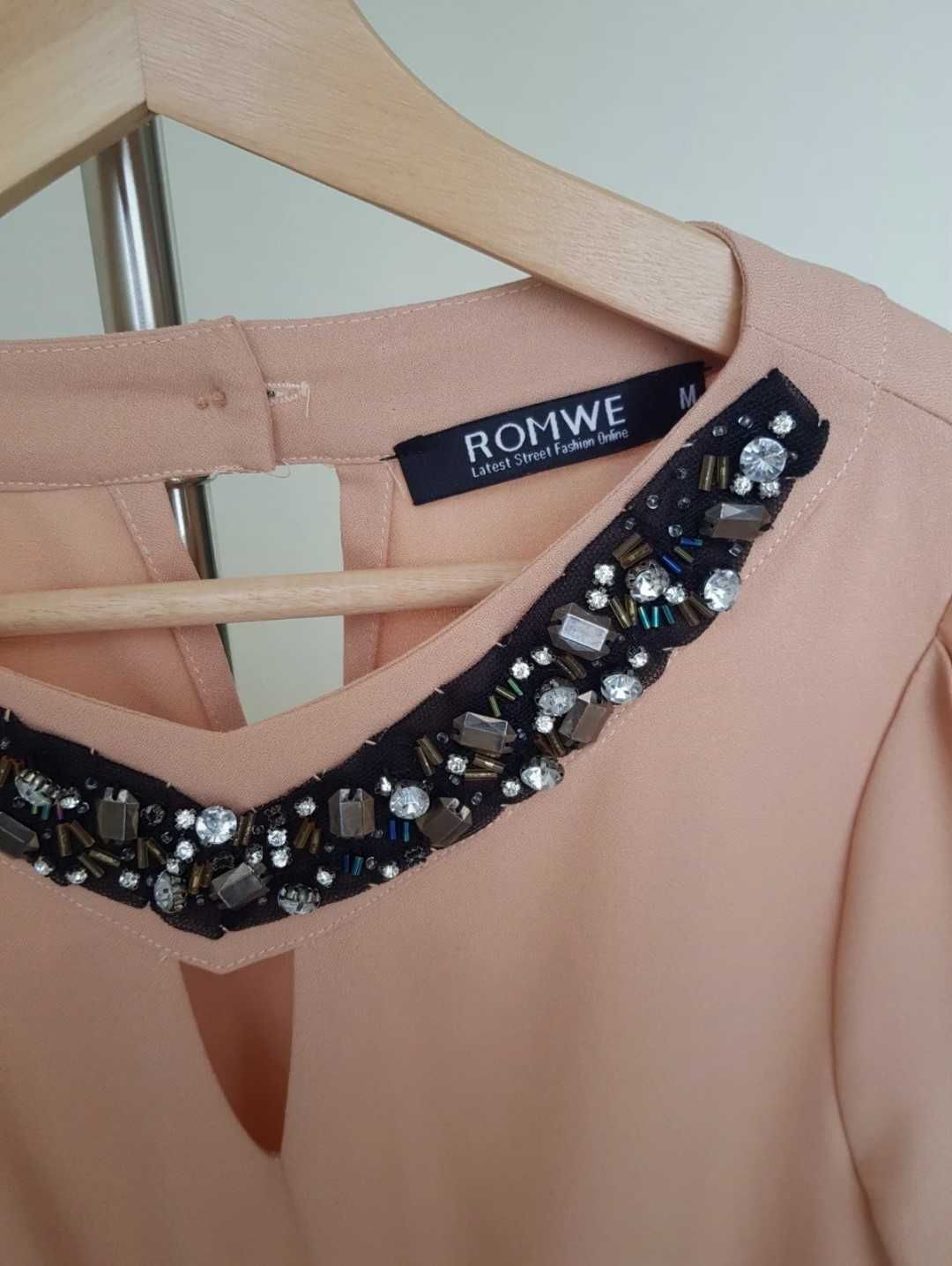 Blusa Peplum salmão