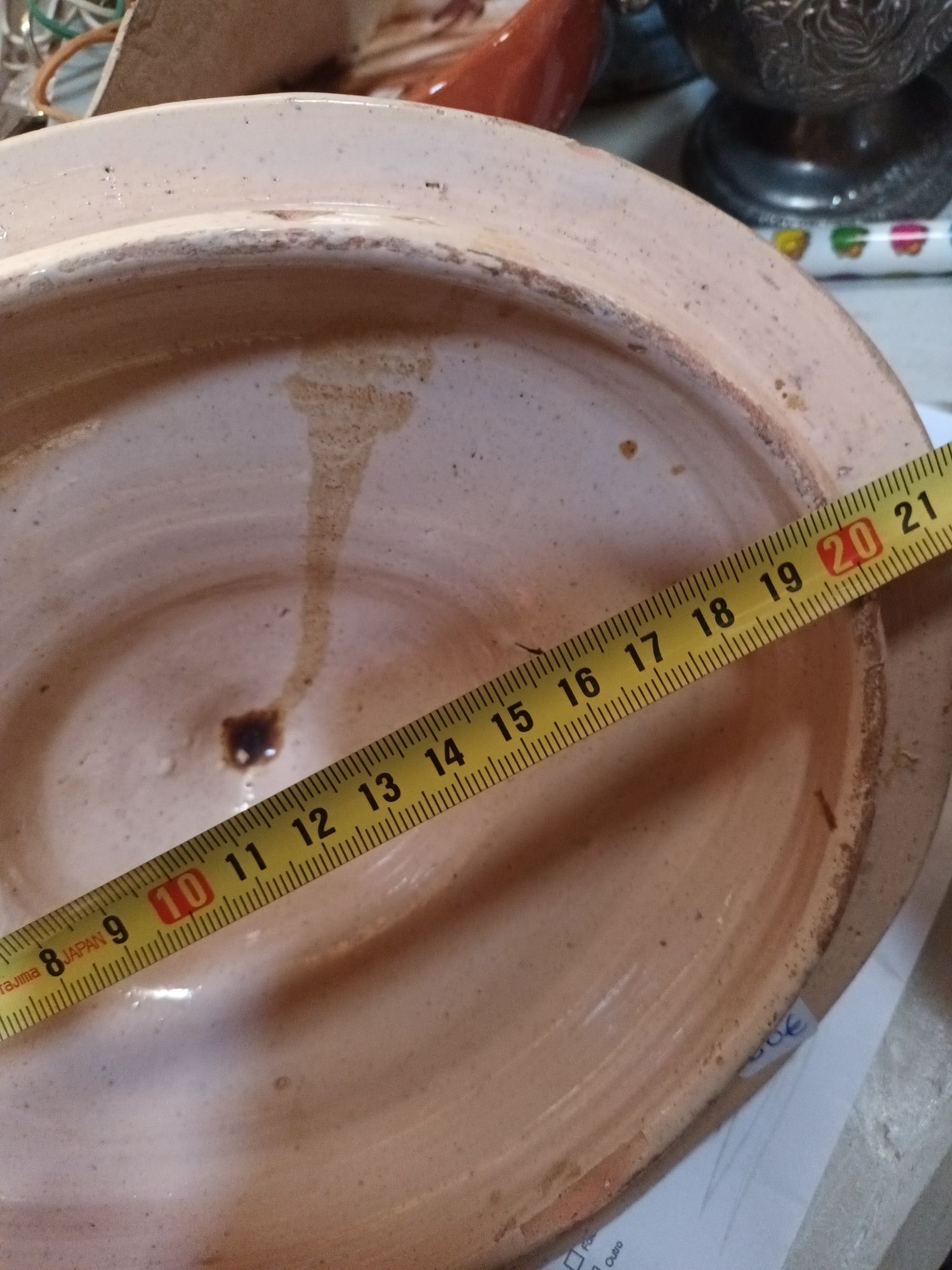 Tampa em faiança para terrina