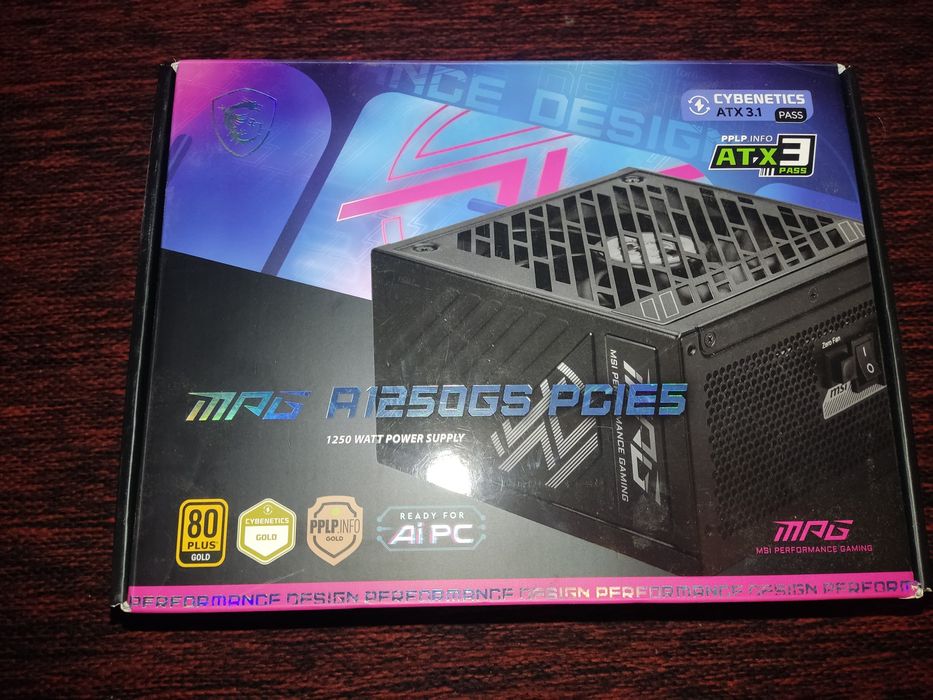 Блок живлення MSI A1250GS 1250W 80+ GOLD