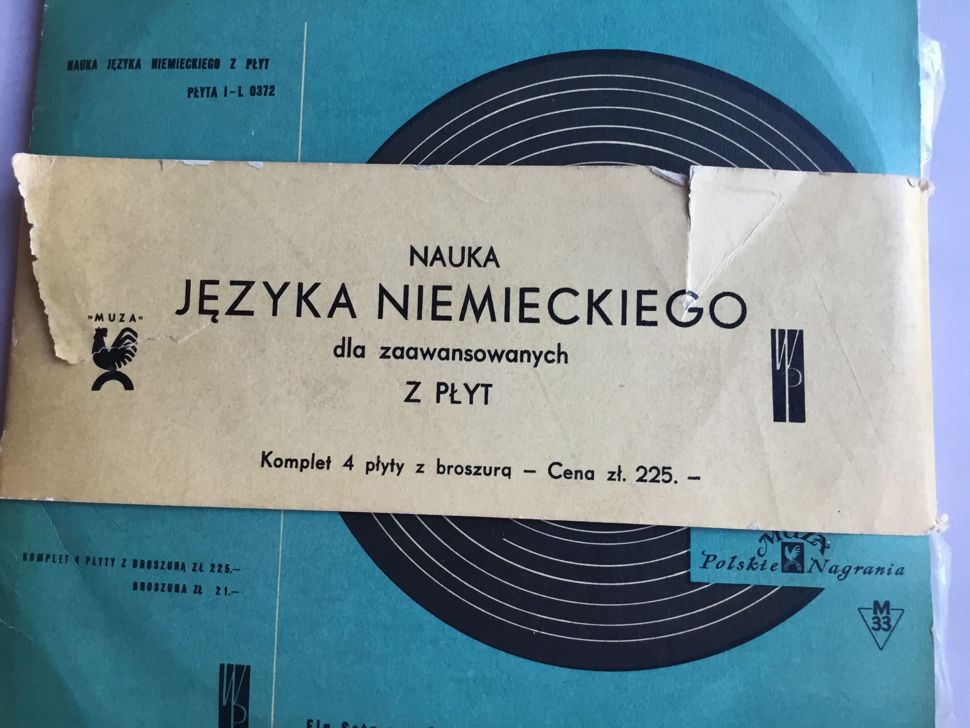 komplet do nauki języka niemieckiego z winylami