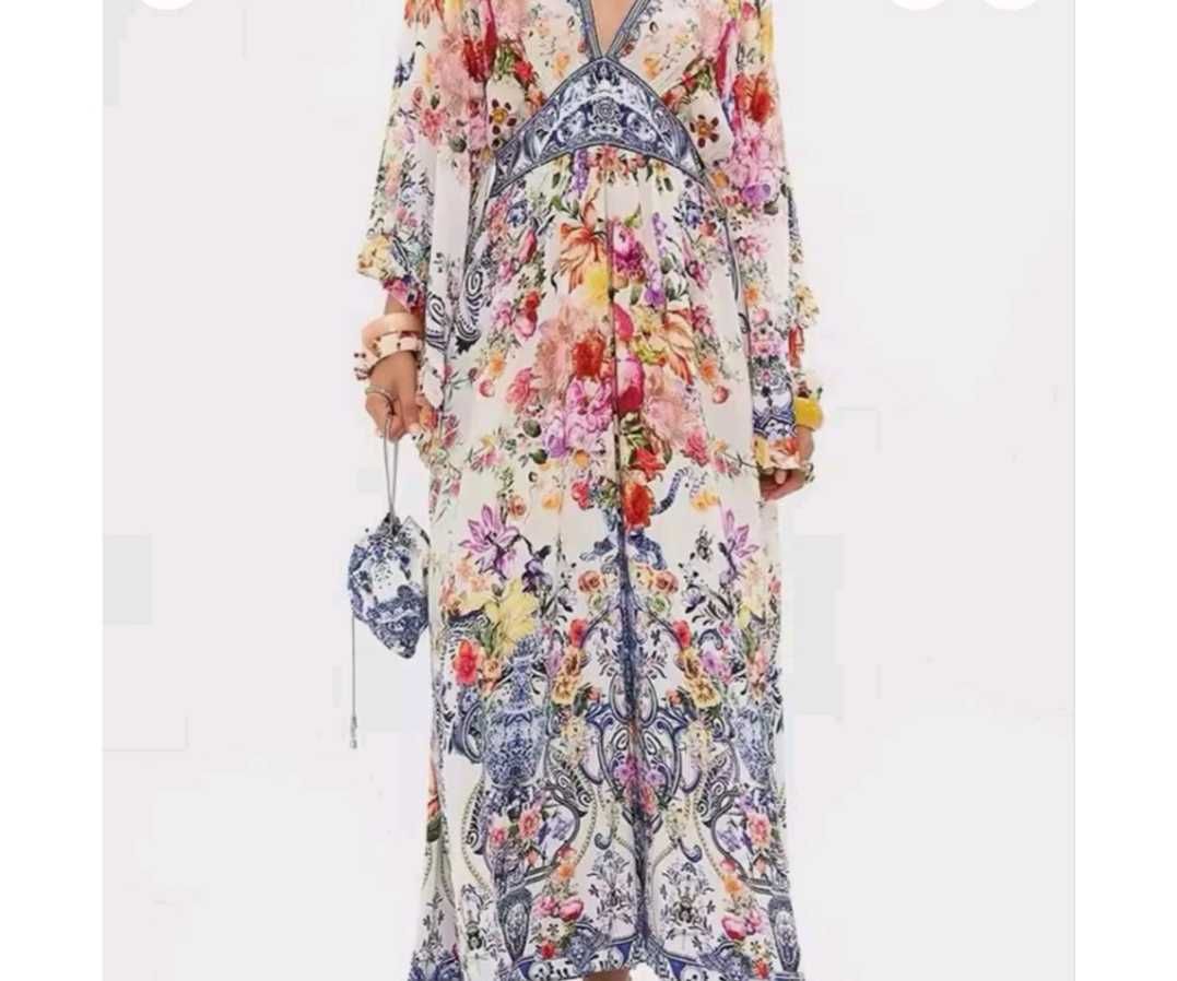 Sukienka stylowa sukienka długa camilla