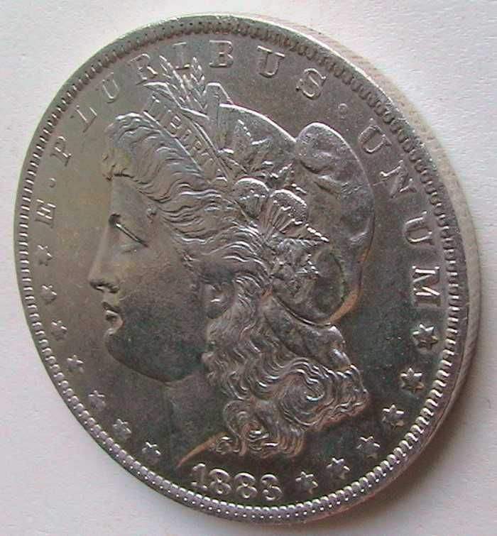 США 1 доллар 1883 о #1 Доллар Моргана Morgan Dollar Серебро