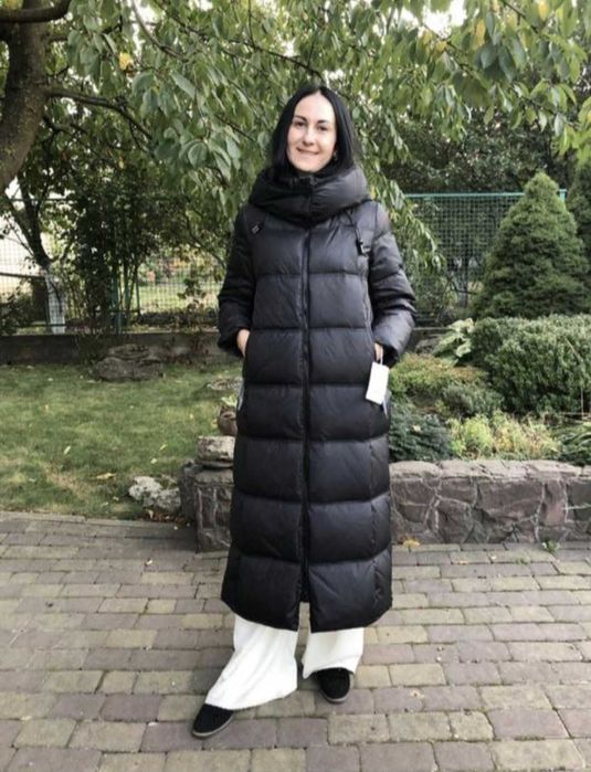 Пуховик довгий бренд Clasna, р С-М