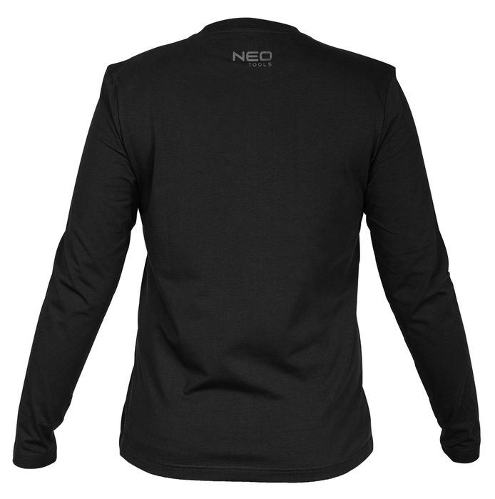 Koszulka z długim rękawem, czarna, rozmiar L