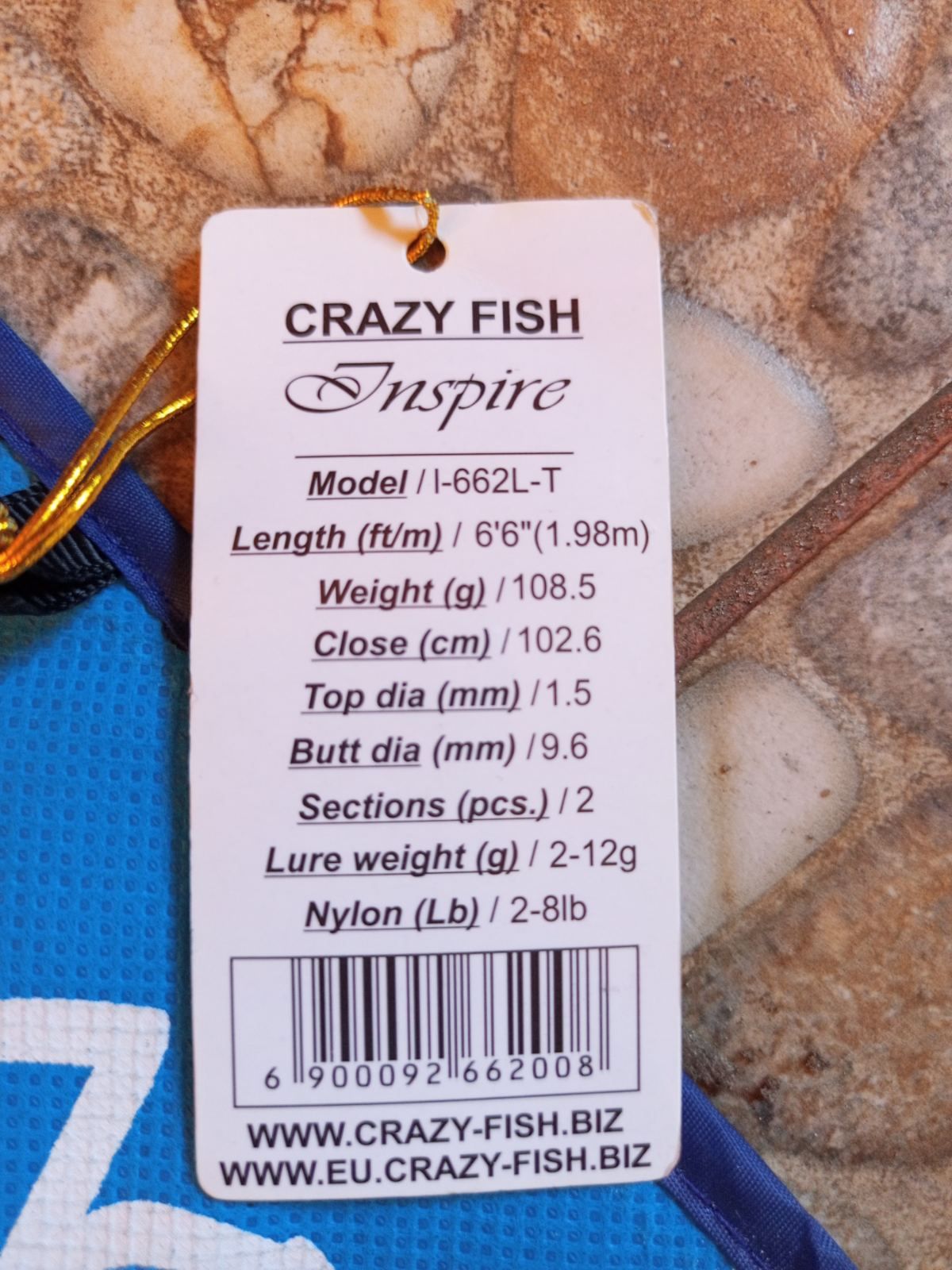 Спінінг Crazy Fish Inspire 2м 2-12г