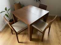 Stół do salonu, 90 x 90 cm, drewniany, DENWAR
