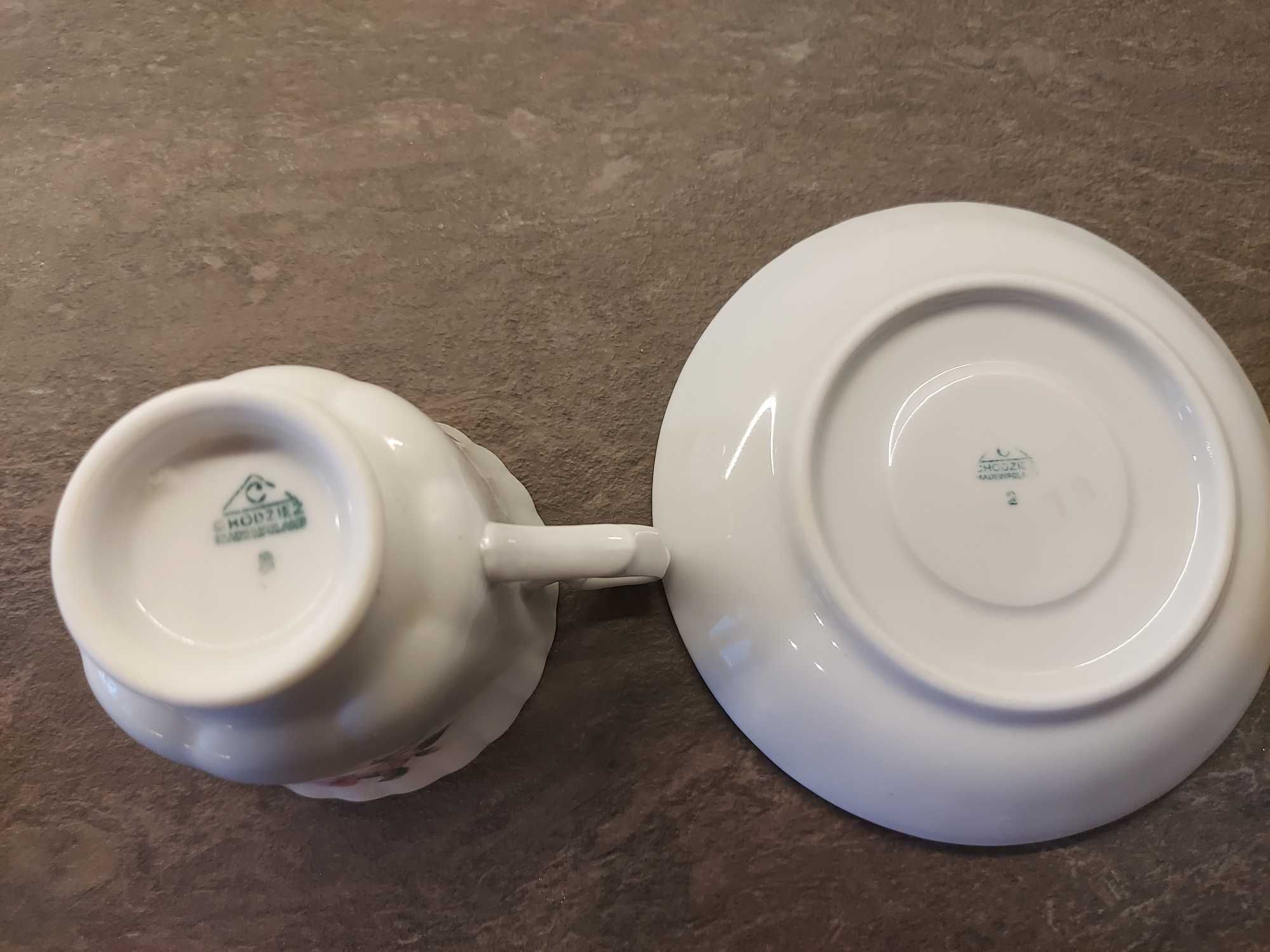 Filiżanka ze spodkiem Chodzież espresso PRL