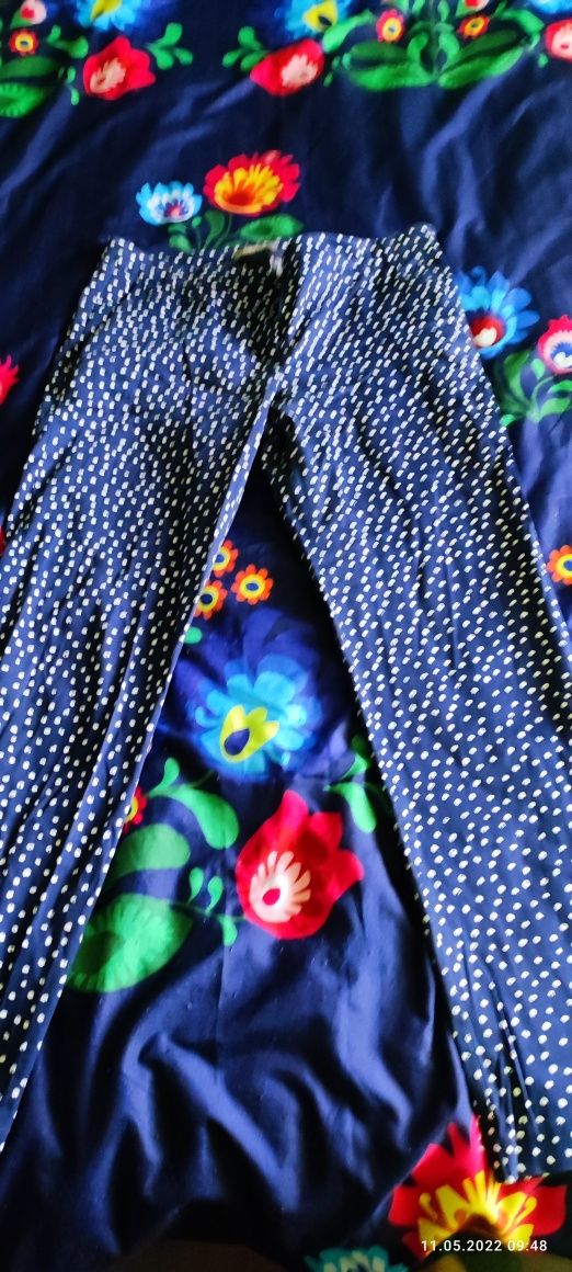 Spodnie damskie cygaretki materiałowe kieszenie Orsay rozmiar 36