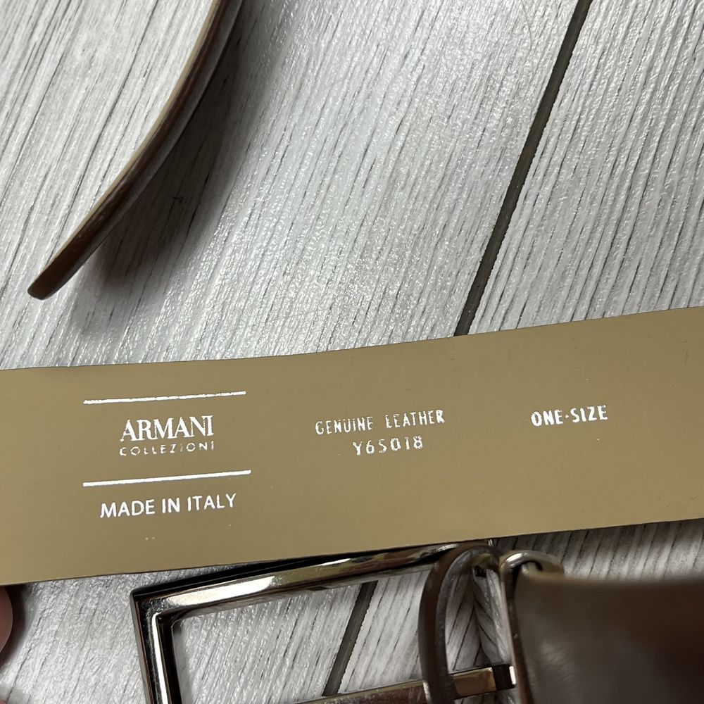 Armani Collezioni Belt армани натуральна шкіра Ремінь ремень luxury