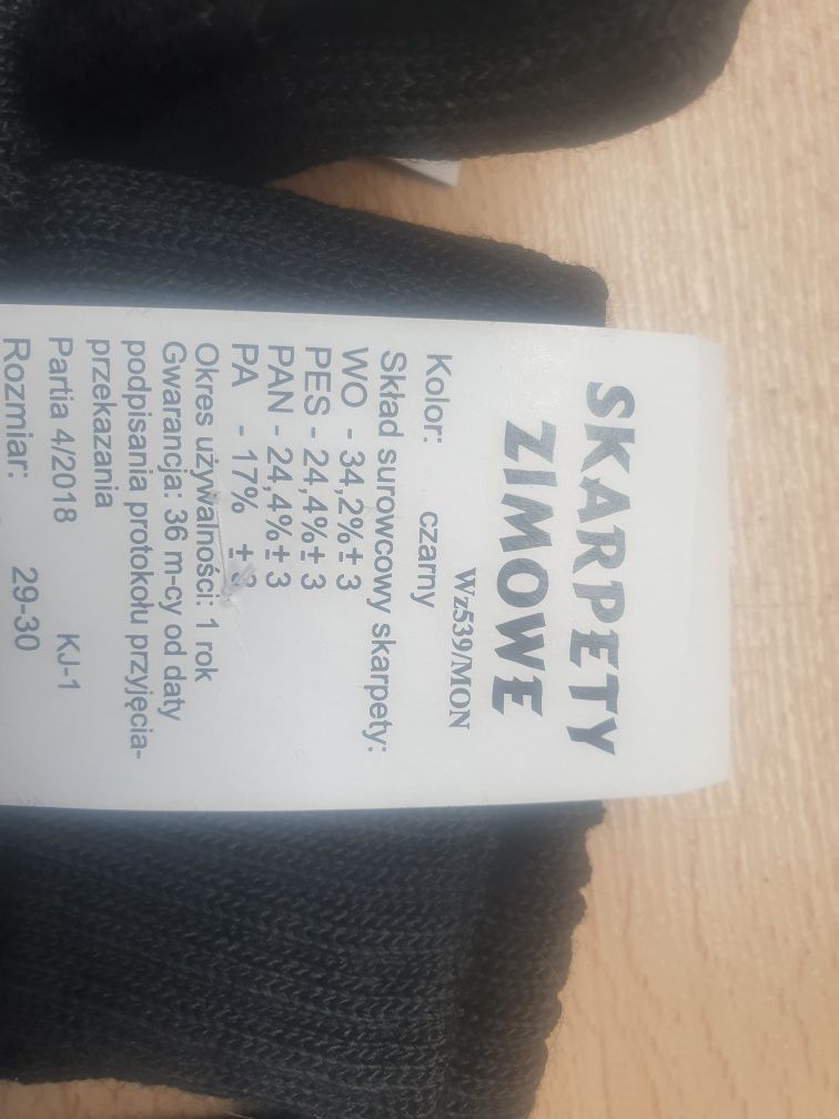 Skarpety zimowe WP wzór 539 15 par rozmiar 29-30