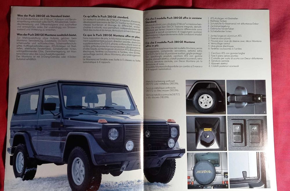 Folheto Puch G Montana