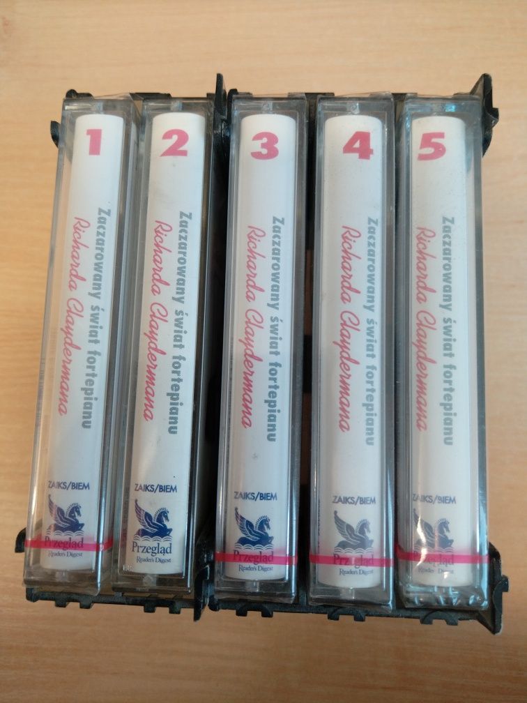 Zaczarowany świat fortepianu Richarda Claydermana kolekcja kaset