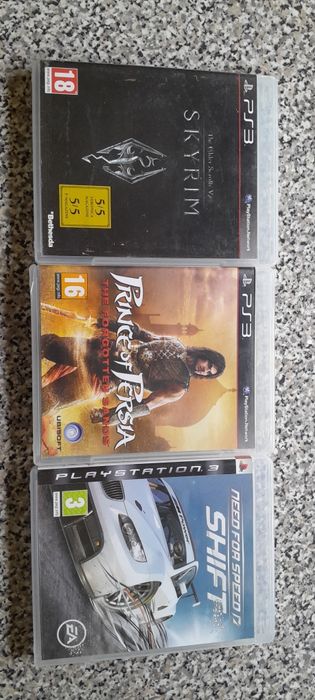 Prince of persia the forgotten sands/Need for speed shift/Skyrim Ps3