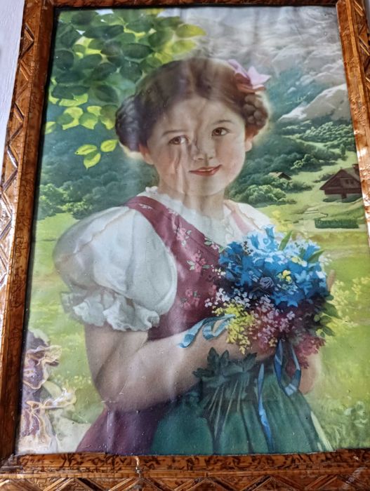 Stare obrazki w ramce+szkło. Brak pozycji 3