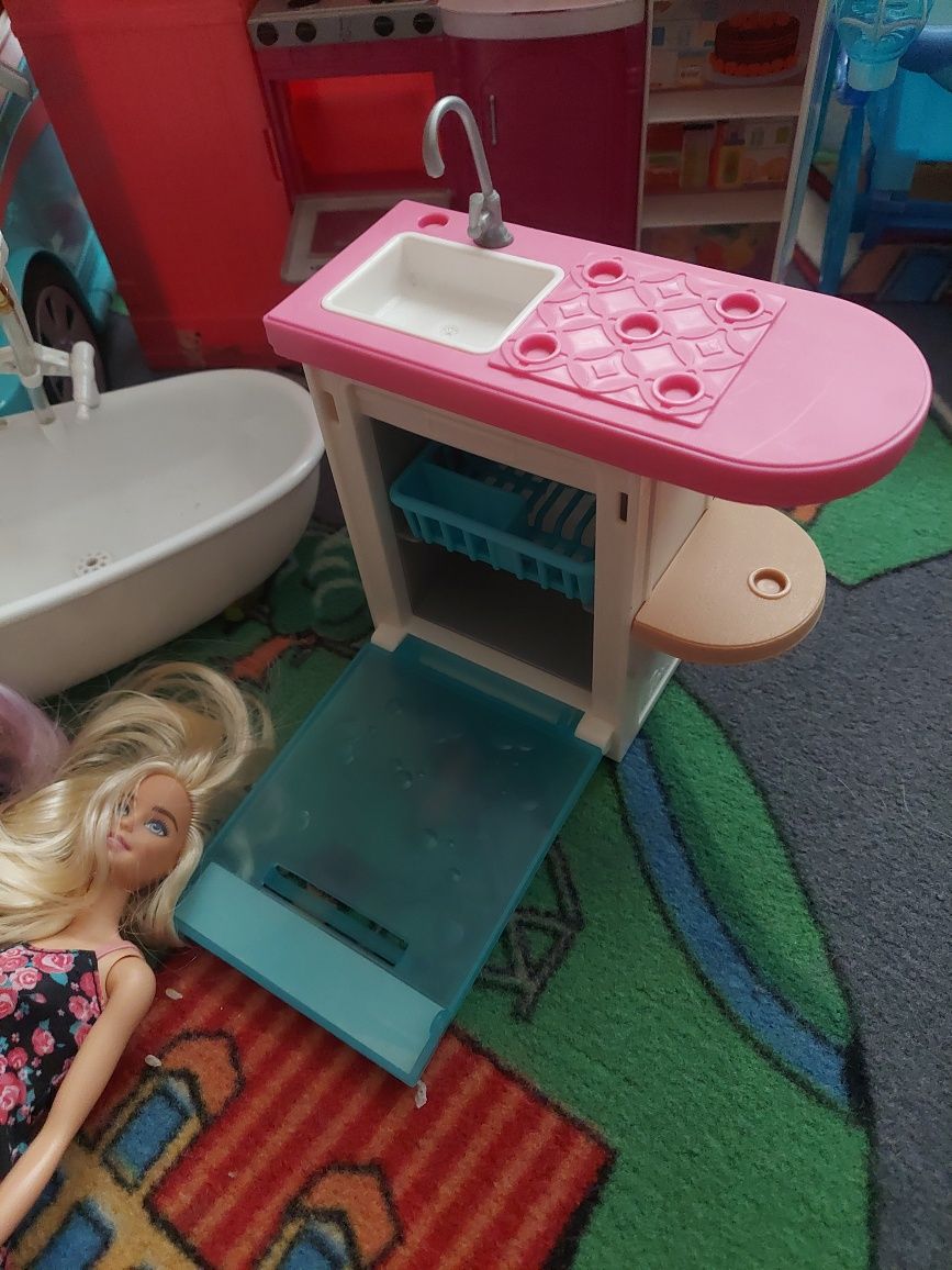 Barbie i nie tylko kamper konie kareta meble lalki numnons