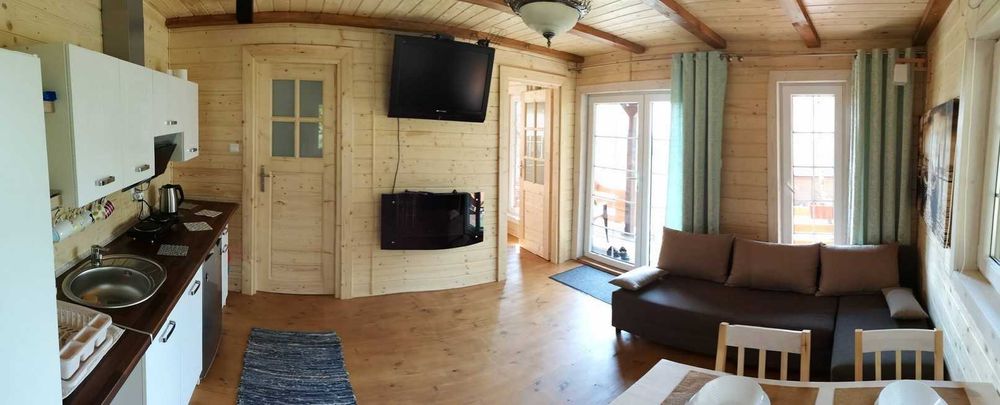 Dom domek 70m2 drewniany letniskowy szkieletowy z bala ocieplony