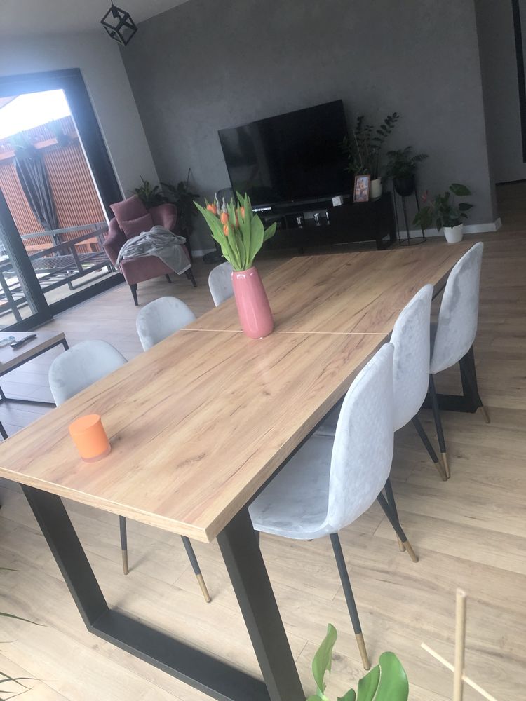 Stół do jadalni loft / stół rozkładany