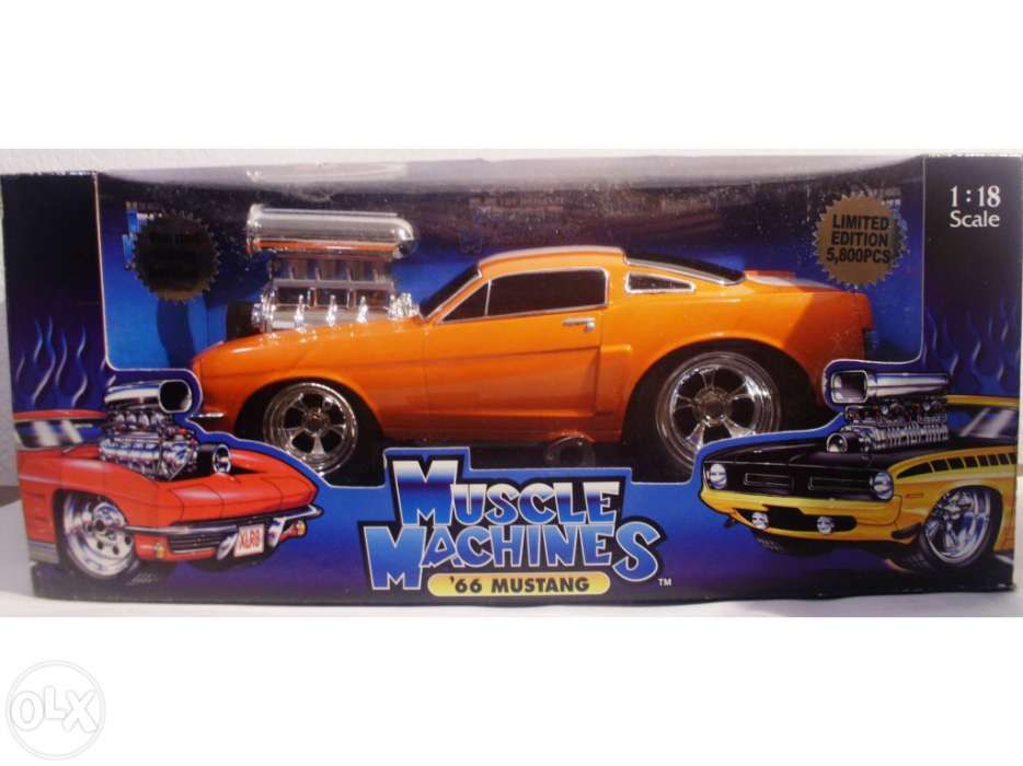 1/18 Mustang 1966 extreme tuning muscle machines - novo