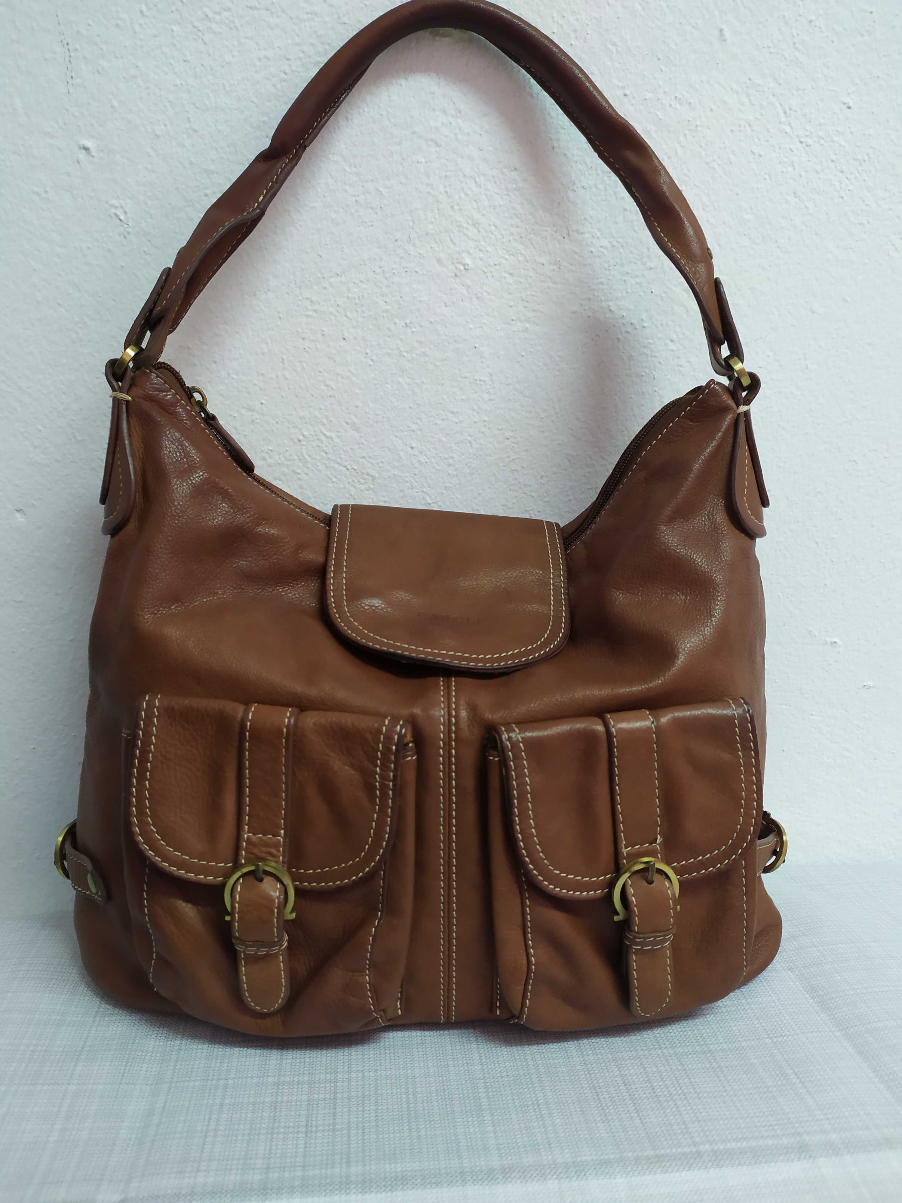 Mala/bolsa, pele genuína, marca Caroll