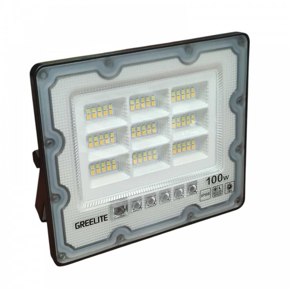 Фонарь уличный Greelite JX 007 100W с солнечной панелью и пультом